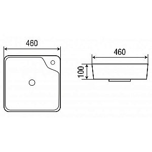 Раковина накладная WeltWasser WW ELBACH 2181 46 белая купить в интернет-магазине Sanbest