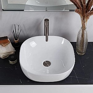 Раковина накладная Belbagno 42,5 BB1301 белая купить в интернет-магазине Sanbest