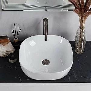 Раковина накладная Belbagno 42,5 BB1301 белая купить в интернет-магазине Sanbest