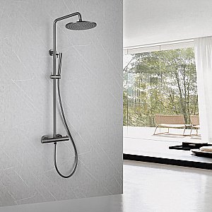 Душевая система ABBER Wasser Kreis AF8160NGL никель купить в интернет-магазине сантехники Sanbest