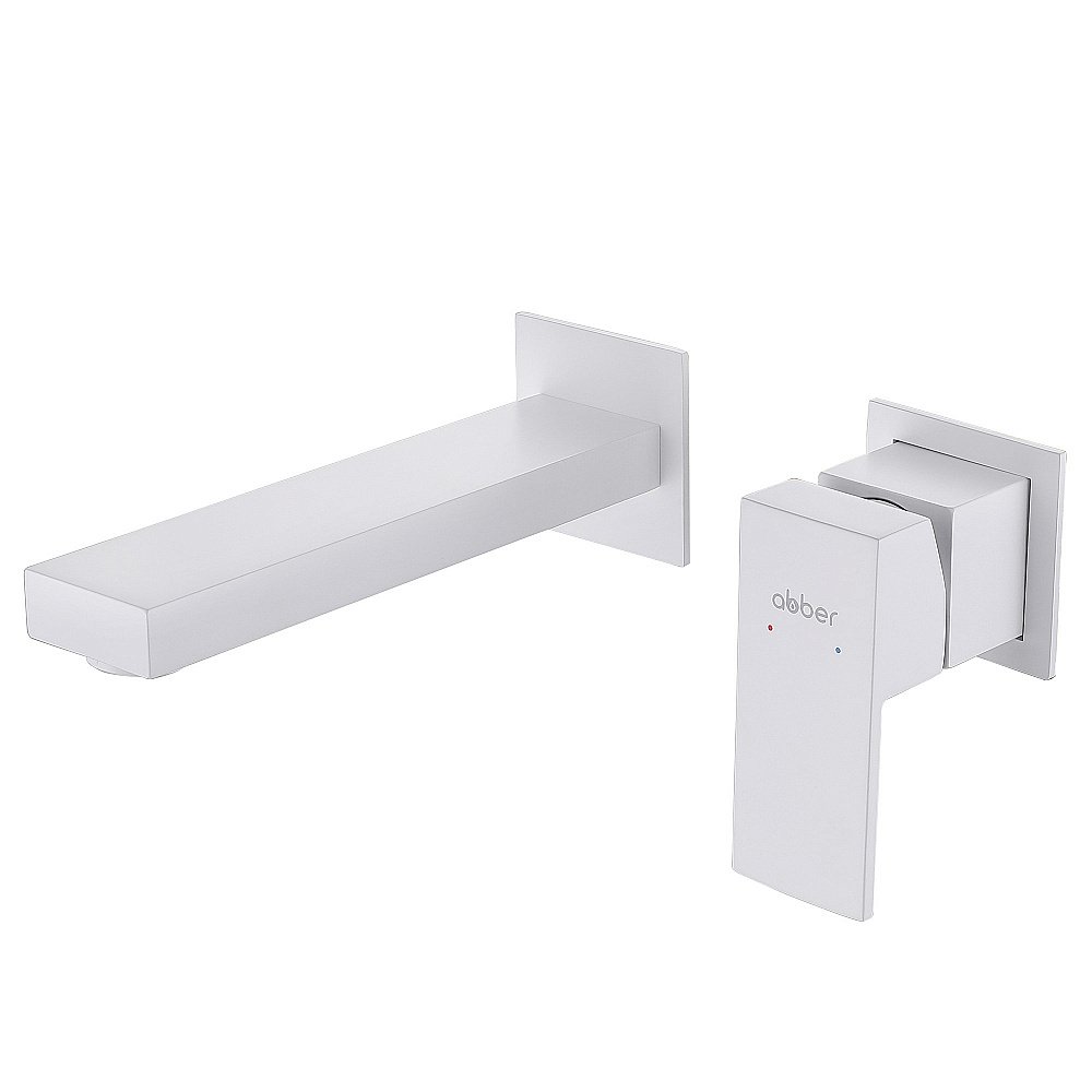 Смеситель для раковины ABBER Daheim AF8212W белый матовый купить в интернет-магазине сантехники Sanbest