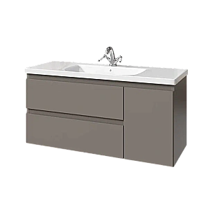 Тумба с раковиной Caprigo Forte 120 два ящика, одна дверь слева для ванной в интернет-магазине Sanbest