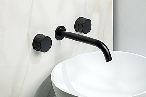 Смеситель для раковины Boheme Prestige 152-2-B-PR черный матовый купить в интернет-магазине сантехники Sanbest