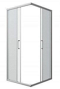 Душевой уголок Bravat DROP BS090.2200A 90х90 стекло прозрачное/профиль хром купить в интернет-магазине Sanbest