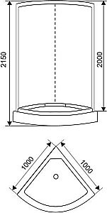 Душевая кабина ARCUS AS-122 купить в интернет-магазине Sanbest