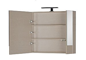 Зеркальный шкаф Aquanet Нота 75 светлый дуб купить в интернет-магазине сантехники Sanbest