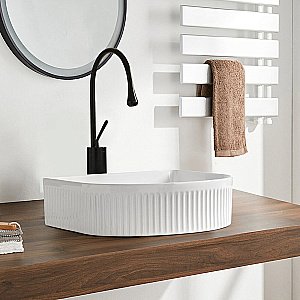 Раковина накладная RGW GS-40 80121040-01 белая купить в интернет-магазине Sanbest