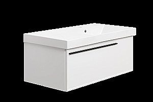 Тумба с раковиной LA FENICE Elba Bianco 90 белая для ванной в интернет-магазине Sanbest