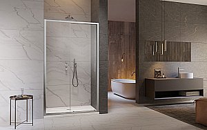 Душевая дверь Radaway Premium Pro DWJ 100 стекло прозрачное/профиль хром купить в интернет-магазине Sanbest