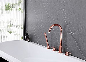 Смеситель для ванны Abber WASSER KREIS AF8113RG розовое золото купить в интернет-магазине сантехники Sanbest