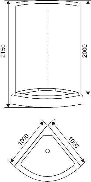 Душевая кабина ARCUS AS-122 купить в интернет-магазине Sanbest