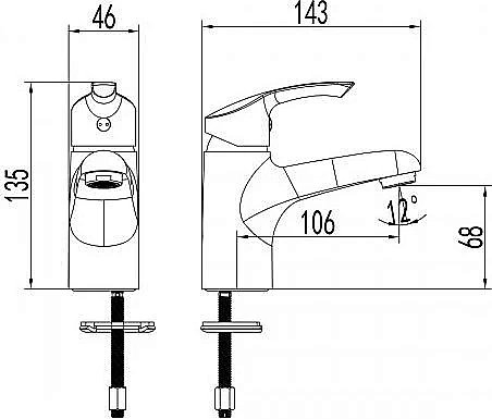 Смеситель для раковины Lemark Plus Strike LM1130C купить в интернет-магазине сантехники Sanbest