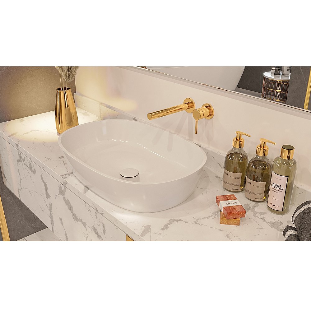 Раковина накладная WhiteCross OPAL 56 0709.056038.100 белая купить в интернет-магазине Sanbest