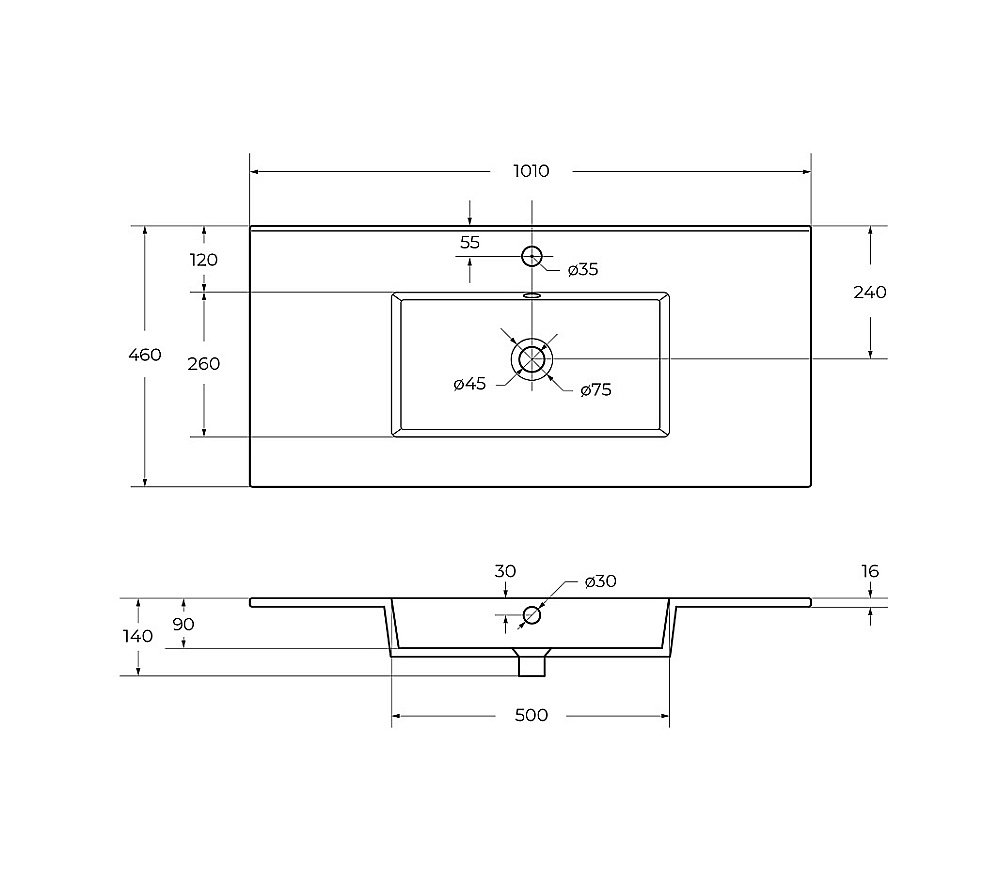 Раковина Cezares CZR-8002-100 белая купить в интернет-магазине Sanbest