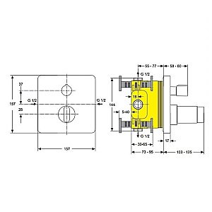 Термостат Ideal Standard Moments A4718AA купить в интернет-магазине сантехники Sanbest