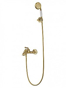 Смеситель для ванны с душем WONZON & WOGHAND STEAM, Брашированное золото (WW-88639008-BG) купить в интернет-магазине сантехники Sanbest