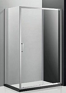 Душевой уголок Cezares Molveno 90х130 Molveno-AH-11-130/90-C-Cr-IV стекло прозрачное/профиль хром купить в интернет-магазине Sanbest
