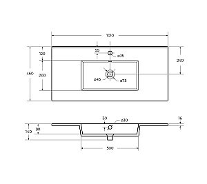 Раковина Cezares CZR-8002-100 белая купить в интернет-магазине Sanbest