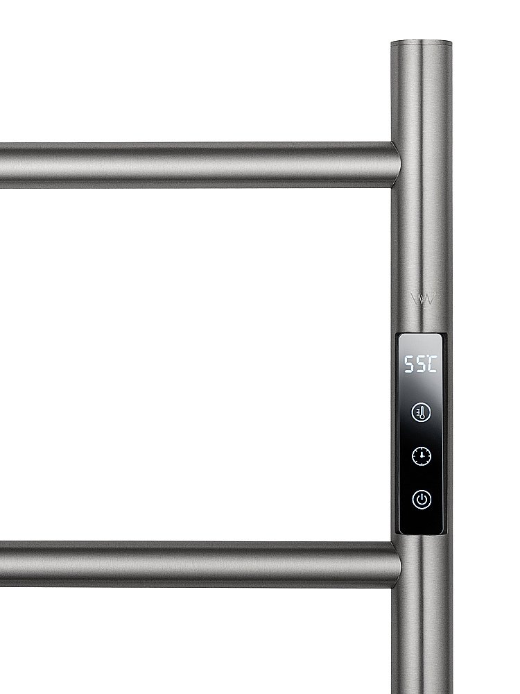 Полотенцесушитель электрический WONZON & WOGHAND BONN, Брашированный никель (WW-AL405-BR) купить в интернет-магазине сантехники Sanbest