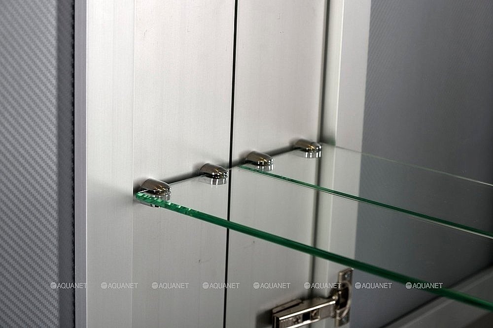 Зеркальный шкаф De Aqua Алюминиум 261755 120 серебро купить в интернет-магазине сантехники Sanbest