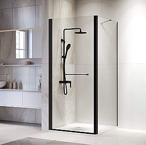 Душевой уголок RGW Passage PA-138B (PA-103B + Z-050-2B + O-204B) 70х70 020813877-14 стекло прозрачное/профиль черный купить в интернет-магазине Sanbest