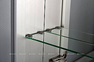 Зеркальный шкаф De Aqua Алюминиум 261755 120 серебро купить в интернет-магазине сантехники Sanbest
