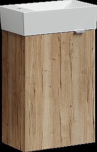 Тумба с раковиной Sancos Mini MN35EG дуб галифакс для ванной в интернет-магазине Sanbest