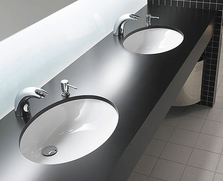 Раковина встраиваемая Vitra Arkitekt 52 6069B003-0012 белая купить в интернет-магазине Sanbest