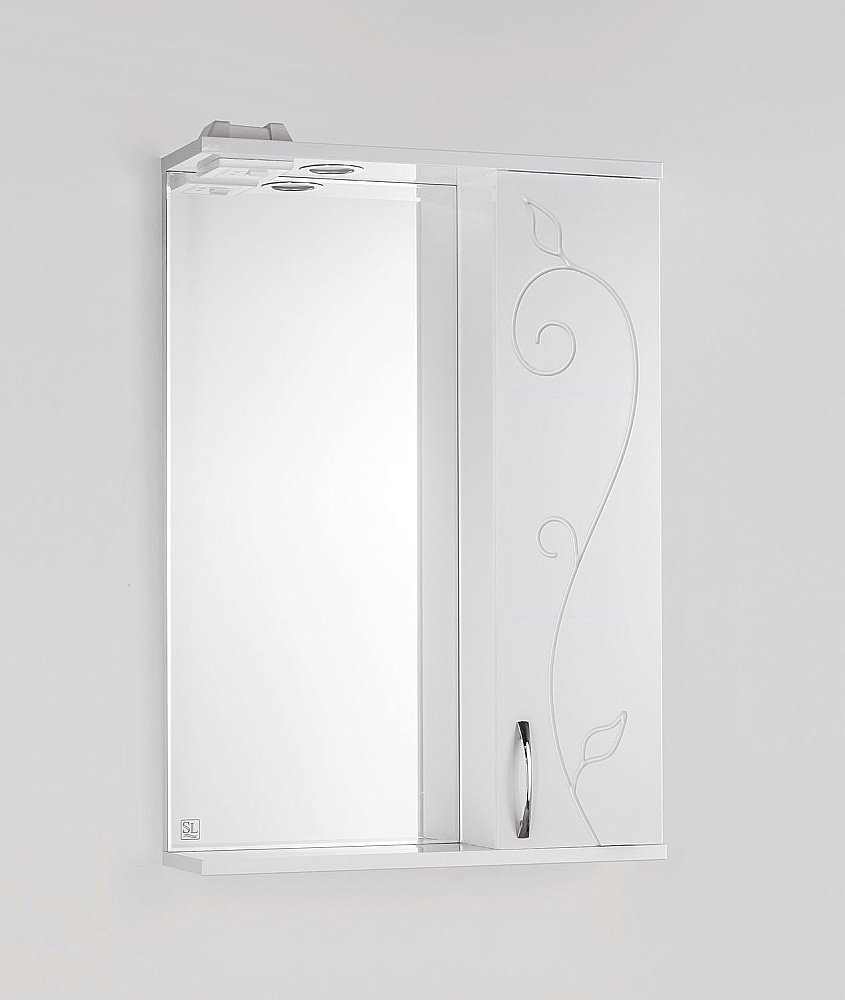 Зеркало со шкафом Style Line Панда 55/С Фьюжн в ванную от интернет-магазине сантехники Sanbest