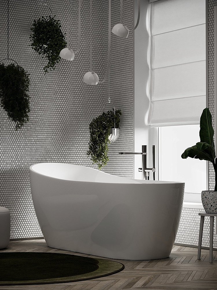 Акриловая ванна Sancos Perla 170х72 FB06 белая купить в интернет-магазине Sanbest