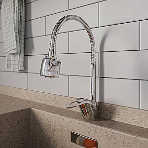 Смеситель для кухни Milardo Meal M05SB2FM05 хром купить в интернет-магазине сантехники Sanbest