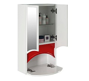Зеркальный шкаф MIXLINE РАДУГА 522475 46 красный купить в интернет-магазине сантехники Sanbest