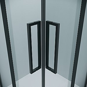 Душевой уголок Grossman Cosmo 300.K33.02.9090.21.00 90x90 стекло прозрачное/профиль черный матовый купить в интернет-магазине Sanbest