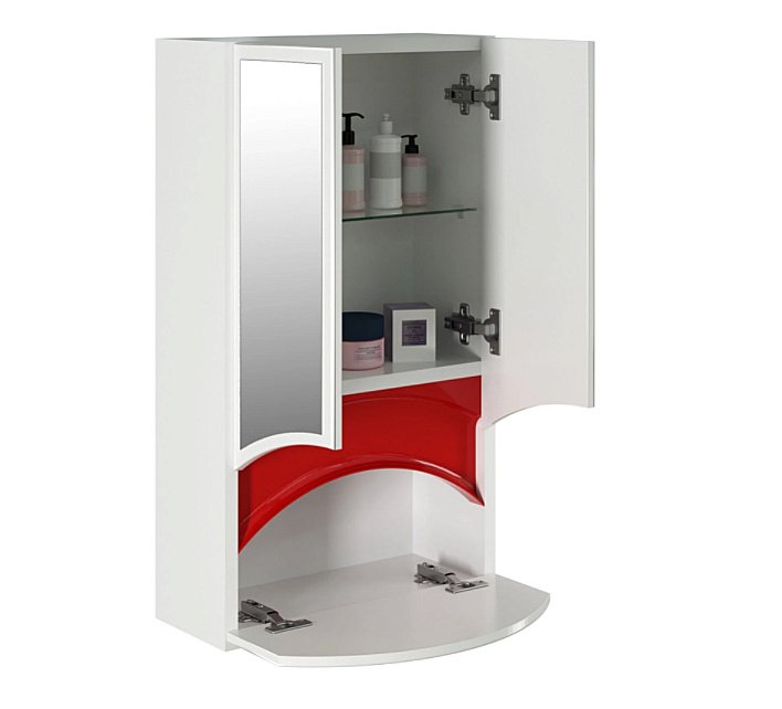 Зеркальный шкаф MIXLINE РАДУГА 522475 46 красный купить в интернет-магазине сантехники Sanbest