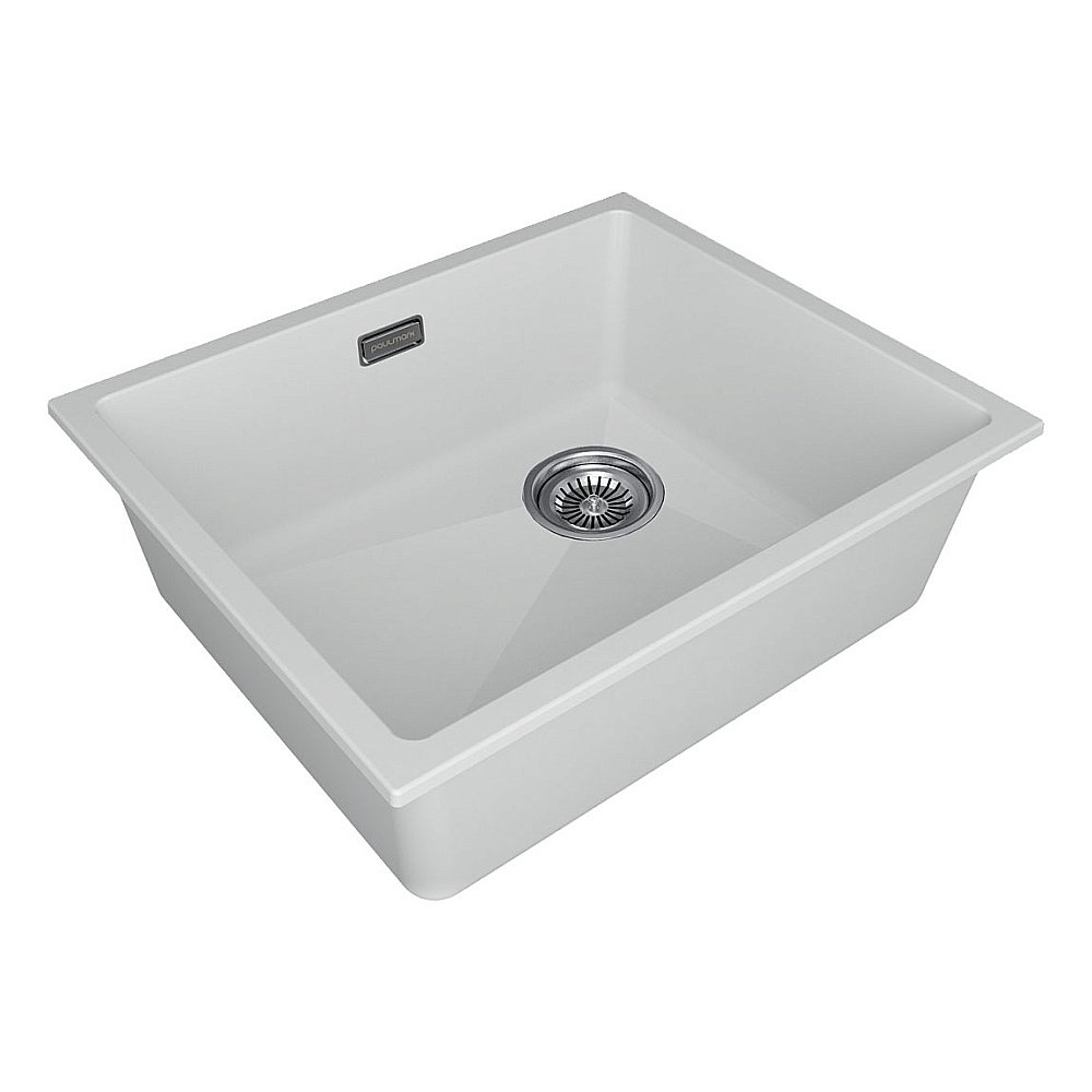 Кухонная мойка Paulmark LUMI 55UNI-SKEW LU55SK-WH белый купить в интернет-магазине сантехники Sanbest