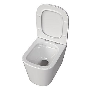 Унитаз подвесной Taliente Correto CR25200 безободковый, с крышкой микролифт, белый купить в интернет-магазине Sanbest