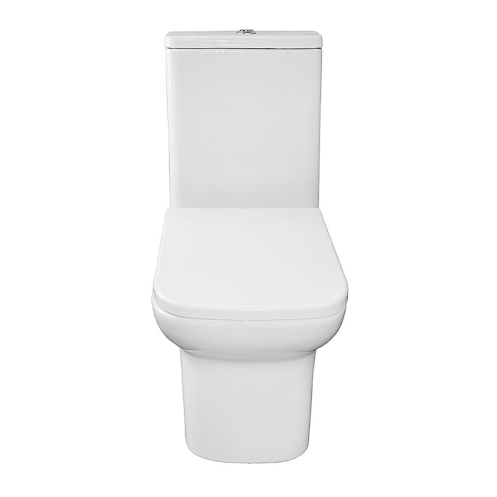 Унитаз напольный Azario Alba AZ-8323 белый безободковый, с бачком, с крышкой микролифт купить в интернет-магазине Sanbest