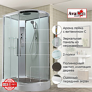 Душевая кабина AvaCan EM Серия EM2811LT 110х80 стандартная прозрачная, левосторонняя купить в интернет-магазине Sanbest