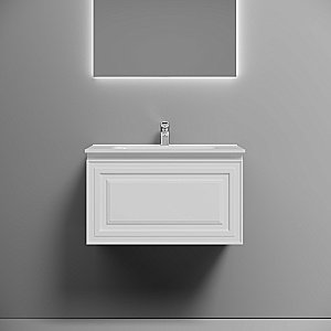 Тумба с раковиной Sancos Very 70 VR70W белая матовая для ванной в интернет-магазине Sanbest