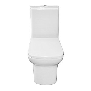 Унитаз напольный Azario Alba AZ-8323 белый безободковый, с бачком, с крышкой микролифт купить в интернет-магазине Sanbest