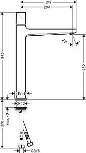 Смеситель для раковины Hansgrohe Metropol Select 260 32572000 купить в интернет-магазине сантехники Sanbest