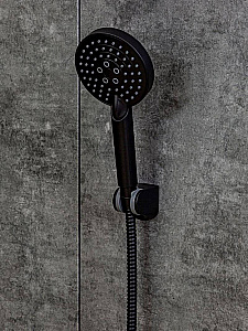Душевая лейка Orange O-Shower S02HSB черная матовая купить в интернет-магазине сантехники Sanbest