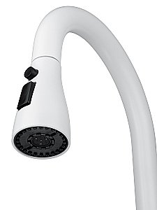 Смеситель для кухни с выдвижным изливом WONZON & WOGHAND, Белый матовый (WW-121E201B-MW) купить в интернет-магазине сантехники Sanbest