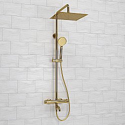Душевая система WasserKRAFT Sauer A188.261.348.PG Thermo золото купить в интернет-магазине сантехники Sanbest
