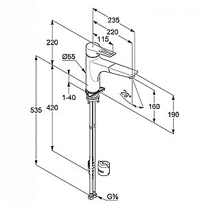 Смеситель для кухни Kludi Mix 329440562 хром купить в интернет-магазине сантехники Sanbest