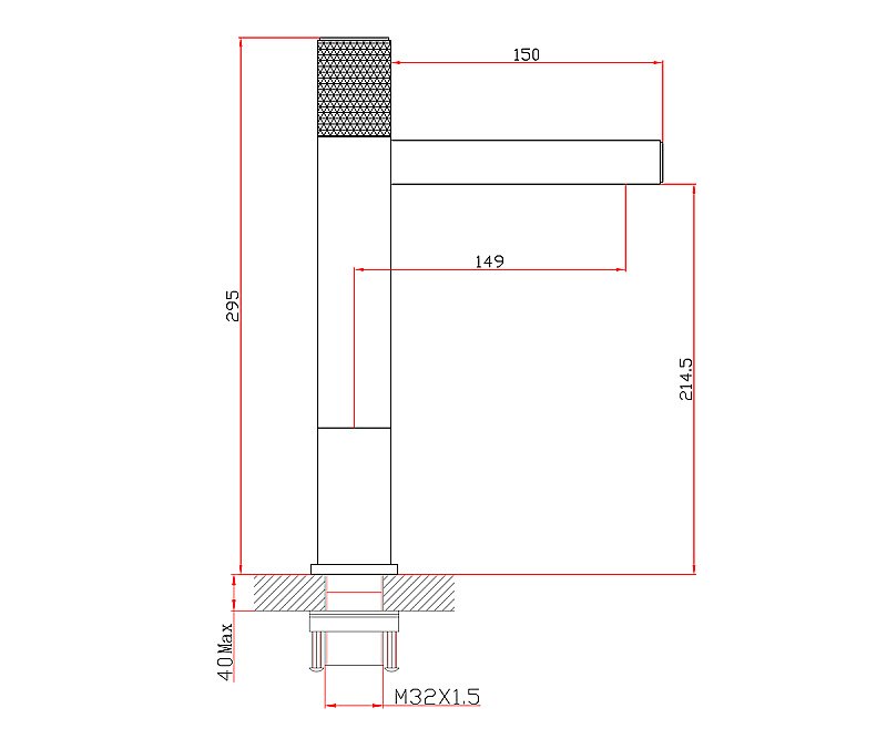 Смеситель для раковины Bronze de Luxe Avantgarde 2030H черный купить в интернет-магазине сантехники Sanbest