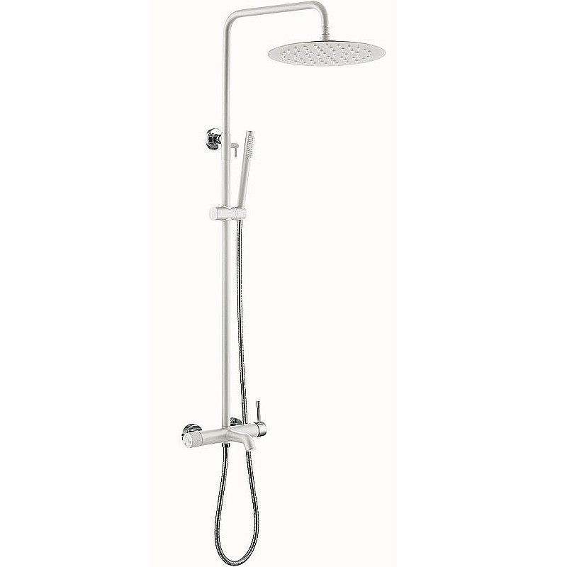 Душевая система Boheme Uno 468-WCR белая/хром купить в интернет-магазине сантехники Sanbest