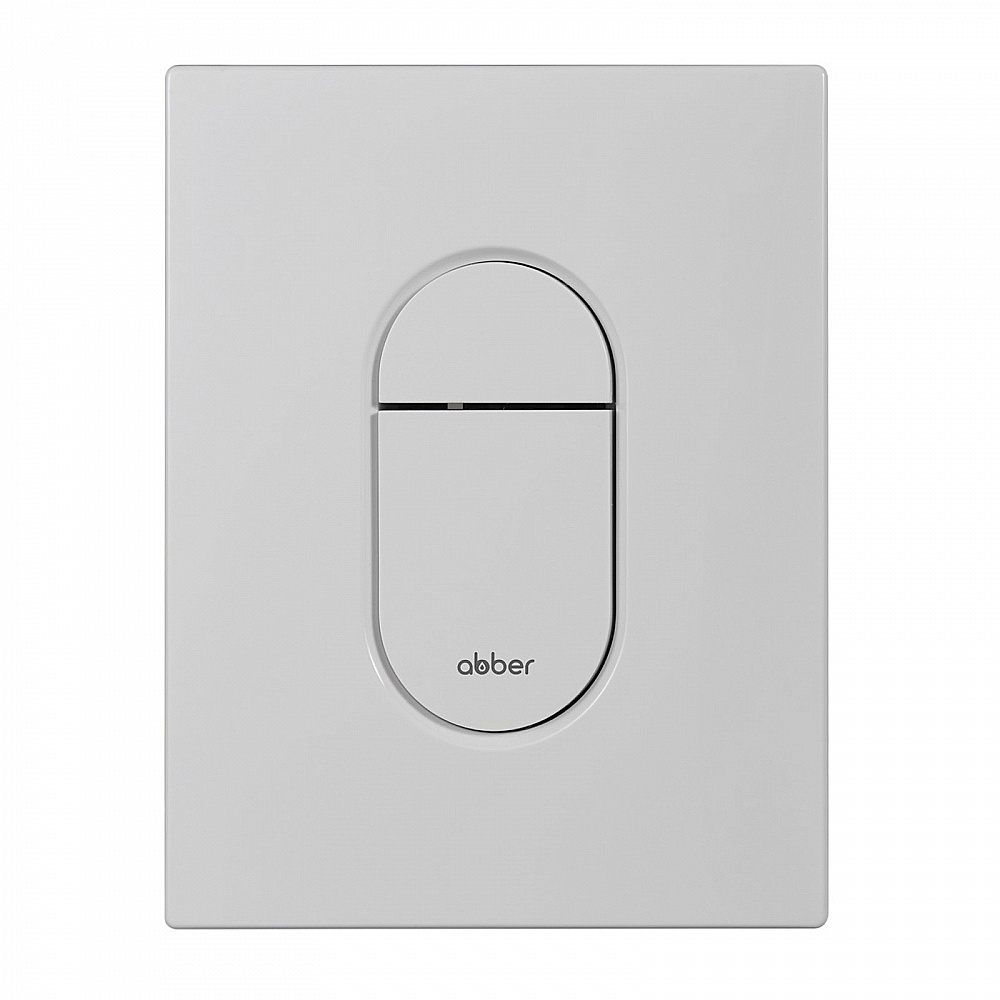 Кнопка для инсталляции Abber AC0124MW белая матовая купить в интернет-магазине сантехники Sanbest