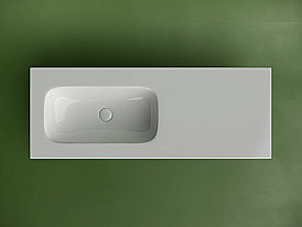 Раковина Ceramica Nova Grace 121 CN7020wx белая левая купить в интернет-магазине сантехники Sanbest