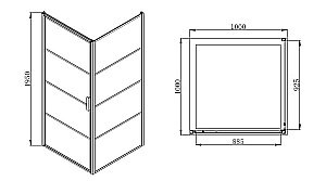 Душевой уголок Azario Richmond 100х100 купить в интернет-магазине Sanbest